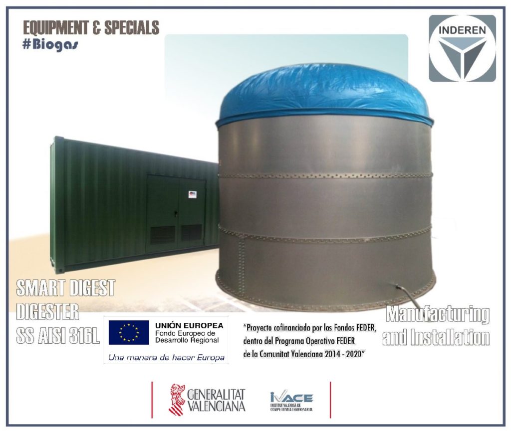 Biogas Digestor for small and medium agrifood plants