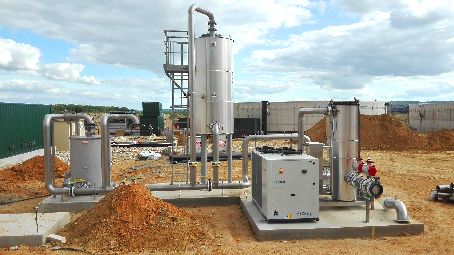Biogas Plant Biometa France Gas cooling INDEREN 01